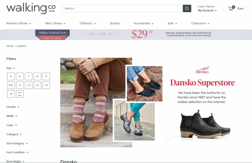 The Walking Company - Dansko Shoes